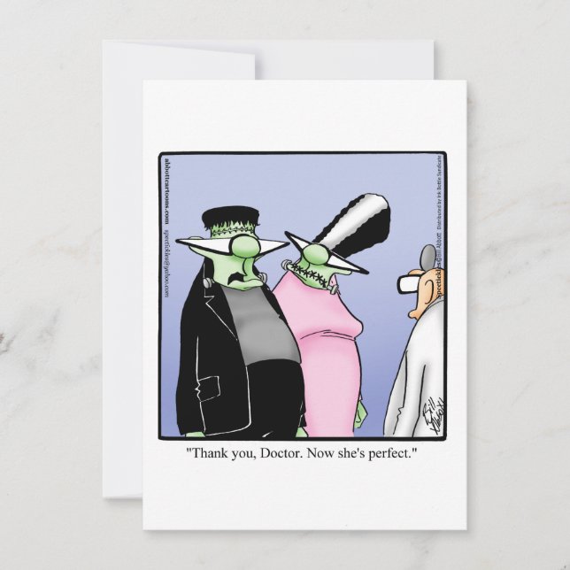 Funny Halloween Humor Greeting Card  (Front)