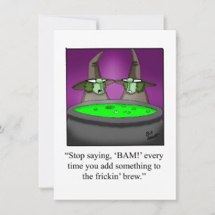 Funny Halloween Humor Greeting Card