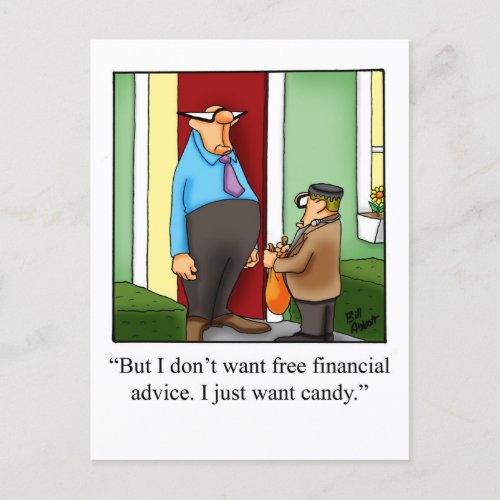 Funny Halloween Humor Holiday Postcard 