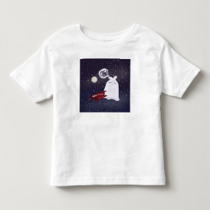 Funny Halloween Humor Overthinking Ghost Toddler T-shirt