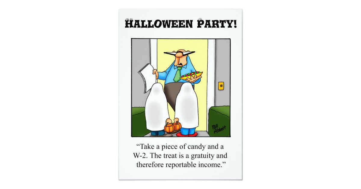 Funny Halloween Humor Party Invitations
