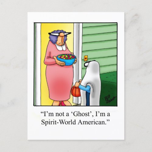 Funny Halloween Humor Postcard 