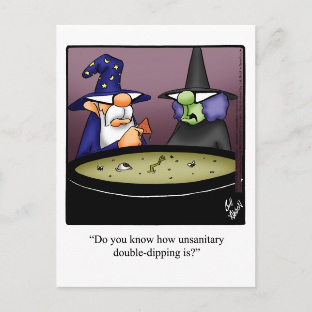 Funny Halloween Humor Postcard  (Front)