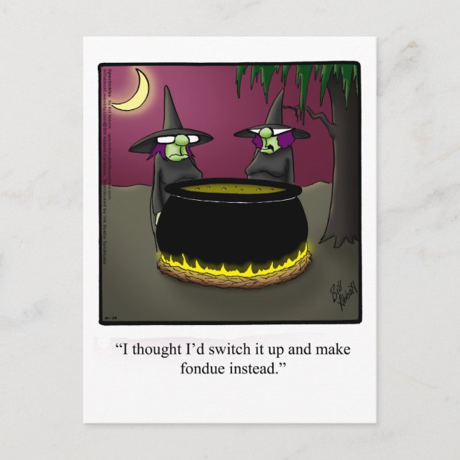 Funny Halloween Humor Postcard  (Front)