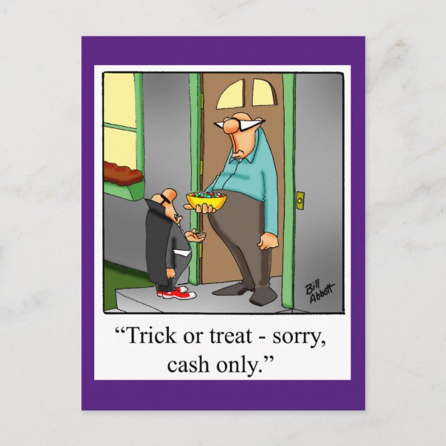 Funny Halloween Humor Postcard  "Spectickles" (Front)