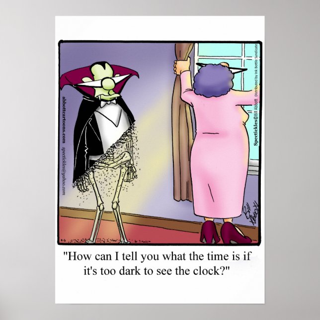 Funny Halloween Humor Poster (Front)