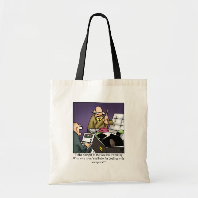 Funny Halloween Humor Tote Bag Gift (Front)