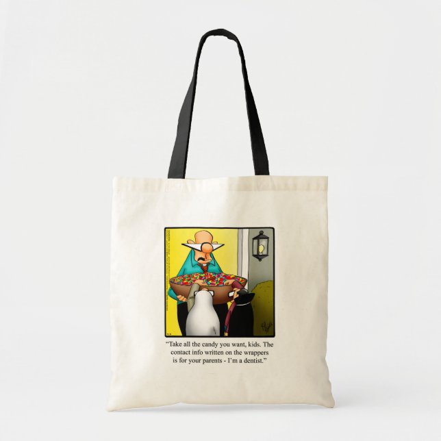Funny Halloween Humor Tote Bag Gift (Front)