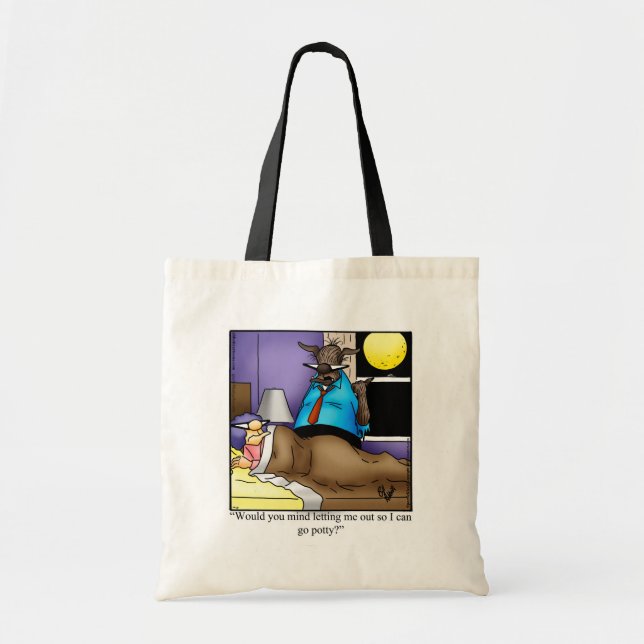 Funny Halloween Humor Tote Bag Gift (Front)