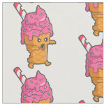 funny halloween ice cream monster  fabric