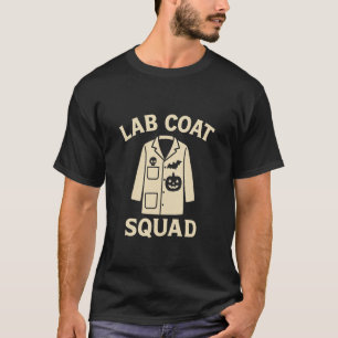 Funny Halloween Lab Coat Crew for Science Squad Pa T-Shirt