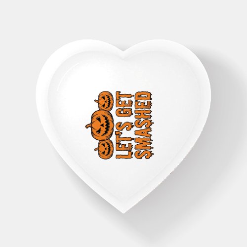 Funny Halloween Let’s Get Smashed Pumpkin Paperweight