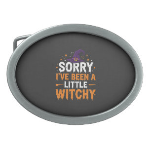 Funny Halloween Little Witchy Quote Design Belt Buckle