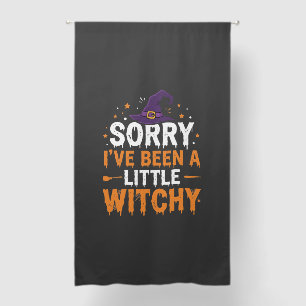 Funny Halloween Little Witchy Quote Design Blackout Curtains