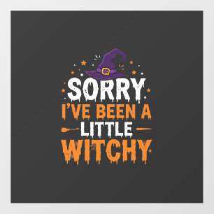 Funny Halloween Little Witchy Quote Design Floor Decals