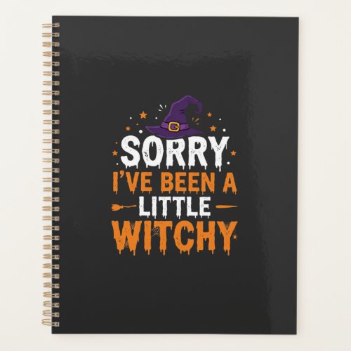 Funny Halloween Little Witchy Quote Design Planner