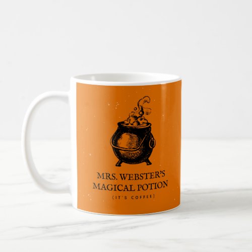 Funny Halloween magical potion orange Coffee Mug