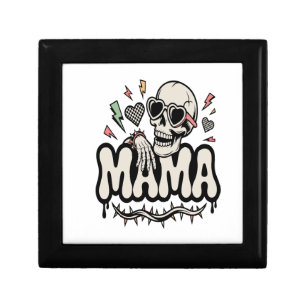 Funny Halloween Mama Cool Skull Gift Box