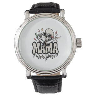 Funny Halloween Mama Cool Skull Watch