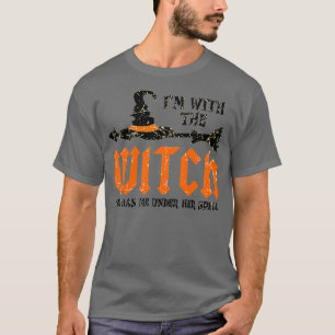 Funny Halloween Matching Couples Costume Im With T T-Shirt