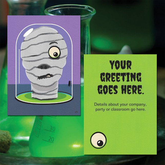 Funny Halloween Mummy Card or Invitation (Creator Uploaded)