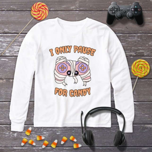 Funny Halloween Mummy Video Game Controller Tri-Blend Shirts (Creator Uploaded)