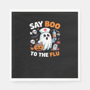 Funny Halloween Nurse Ghost T-Shirt – “Say Boo to Napkins