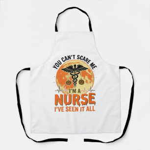 Funny Halloween Nurse Vintage Medical Design_1 Apron