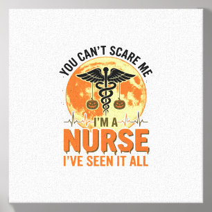 Funny Halloween Nurse Vintage Medical Design_1 Canvas Photo Tile