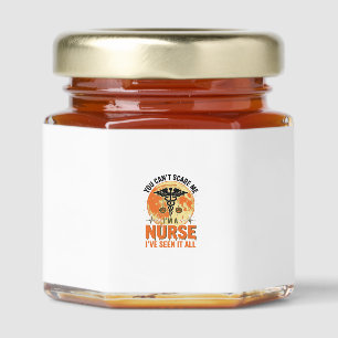 Funny Halloween Nurse Vintage Medical Design_1 Honey Jar Favors