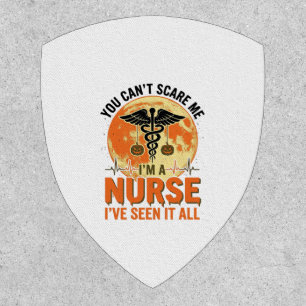 Funny Halloween Nurse Vintage Medical Design_1 Patch