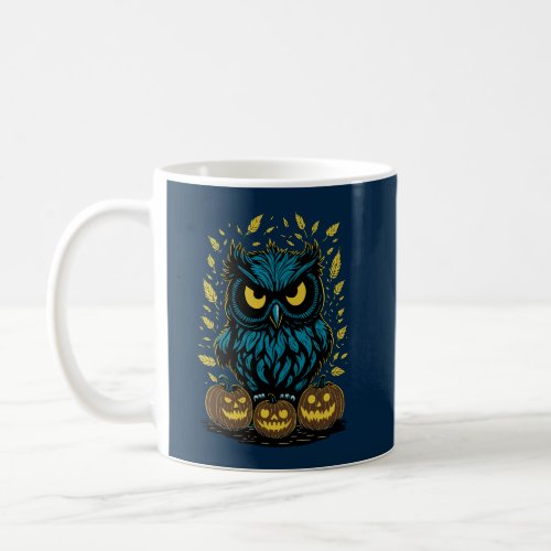Funny Halloween Owl Coffee Mug