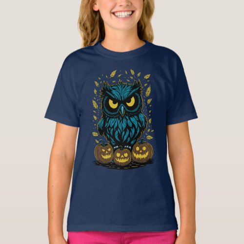 Funny Halloween Owl T_Shirt