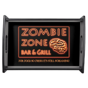 Funny Halloween Party Fresh Zombie Food Serving Tray