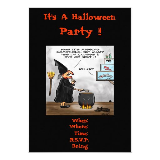 Funny Halloween Party Invitations 6