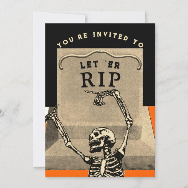 Funny Halloween Party Invitation (Front)