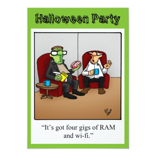 Funny Halloween Party Invitation