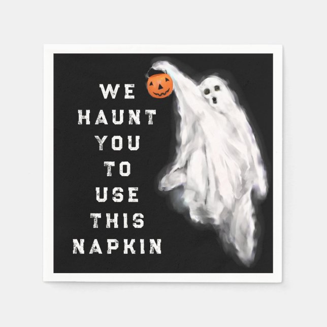 Funny Halloween Party Napkins (Front)