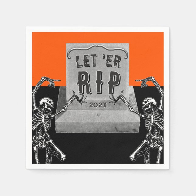 Funny Halloween Party Napkins (Front)