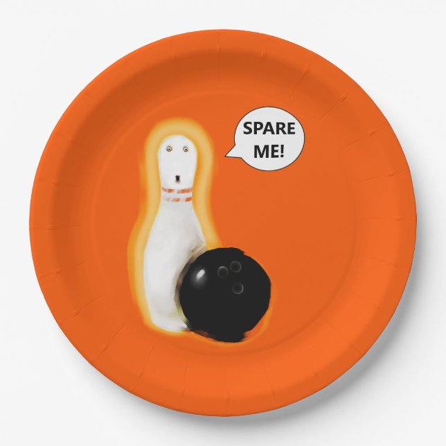 Funny Halloween Party Paper Plates (Front)