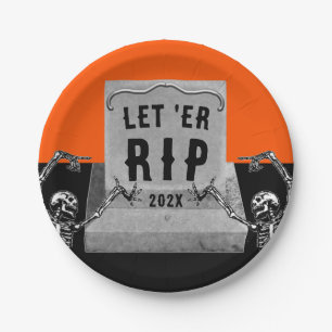 Funny Halloween Party Paper Plates