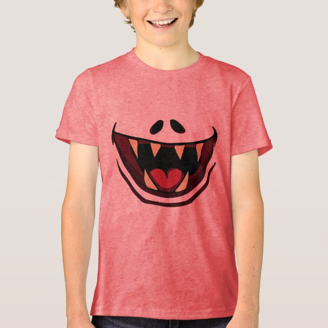 Funny Halloween Party Tri-Blend Shirt (Front)