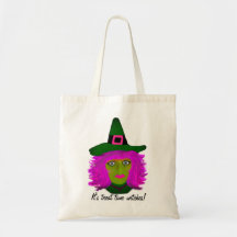 Funny Halloween Pink Hair Witch Budget