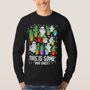 Funny Halloween Plant Ghost Graphic This Is Some B T-Shirt