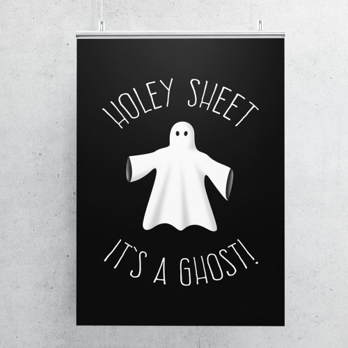 Funny Halloween Poster _ Holey Sheet Its A Ghost