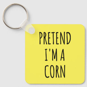 Funny Halloween - Pretend I'm a Corn Keychain