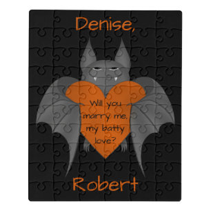 Funny Halloween proposal Jigsaw Puzzle