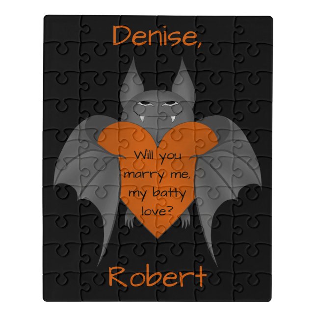 Funny Halloween proposal Jigsaw Puzzle (Puzzle Vertical)