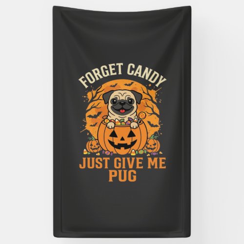 Funny Halloween Pug Candy Design_1 Banner