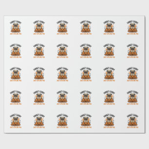 Funny Halloween Pug Forget Candy Shirt Design_1 Wrapping Paper